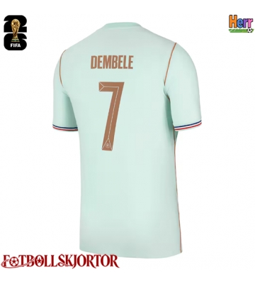 Frankrike Ousmane Dembele #7 Bortatröja VM 2026 Kortärmad